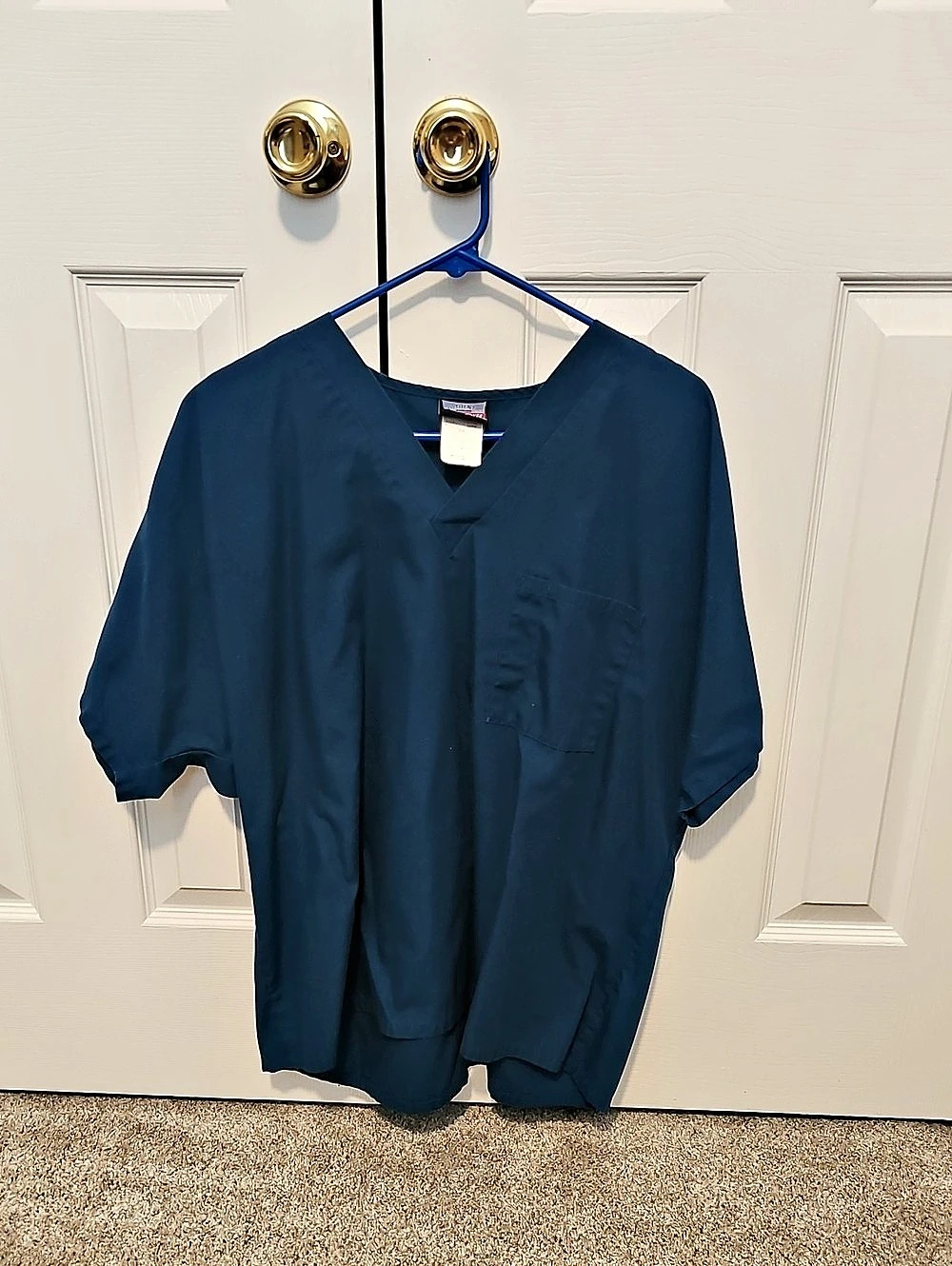 Cherokee Workwear Originals V-Neck Scrub Top Blue